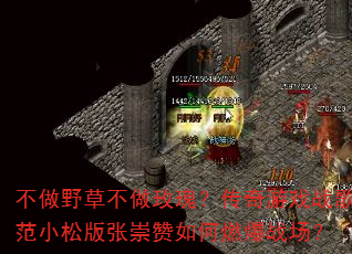 不做野草不做玫瑰?传奇游戏战歌范小松版张崇赞如何燃爆战场? 不做野草不做玫瑰?传奇游戏战歌范小松版张崇赞如何燃爆战场?