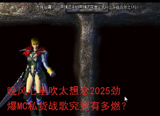 晚风心里吹太想念2025劲爆MC私货战歌究竟有多燃? 晚风心里吹太想念2025劲爆MC私货战歌究竟有多燃?
